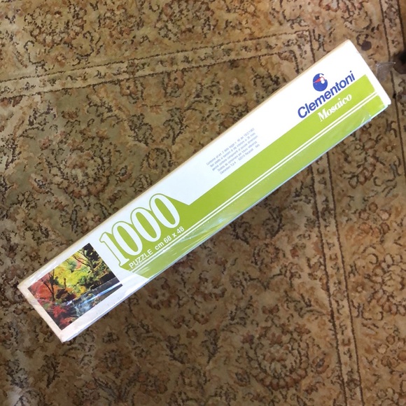 Vintage 83 CLEMENTONI Mosaico #31076 Puzzle 1000 Piece Stream Foilage SEALED NEW - Picture 9 of 16